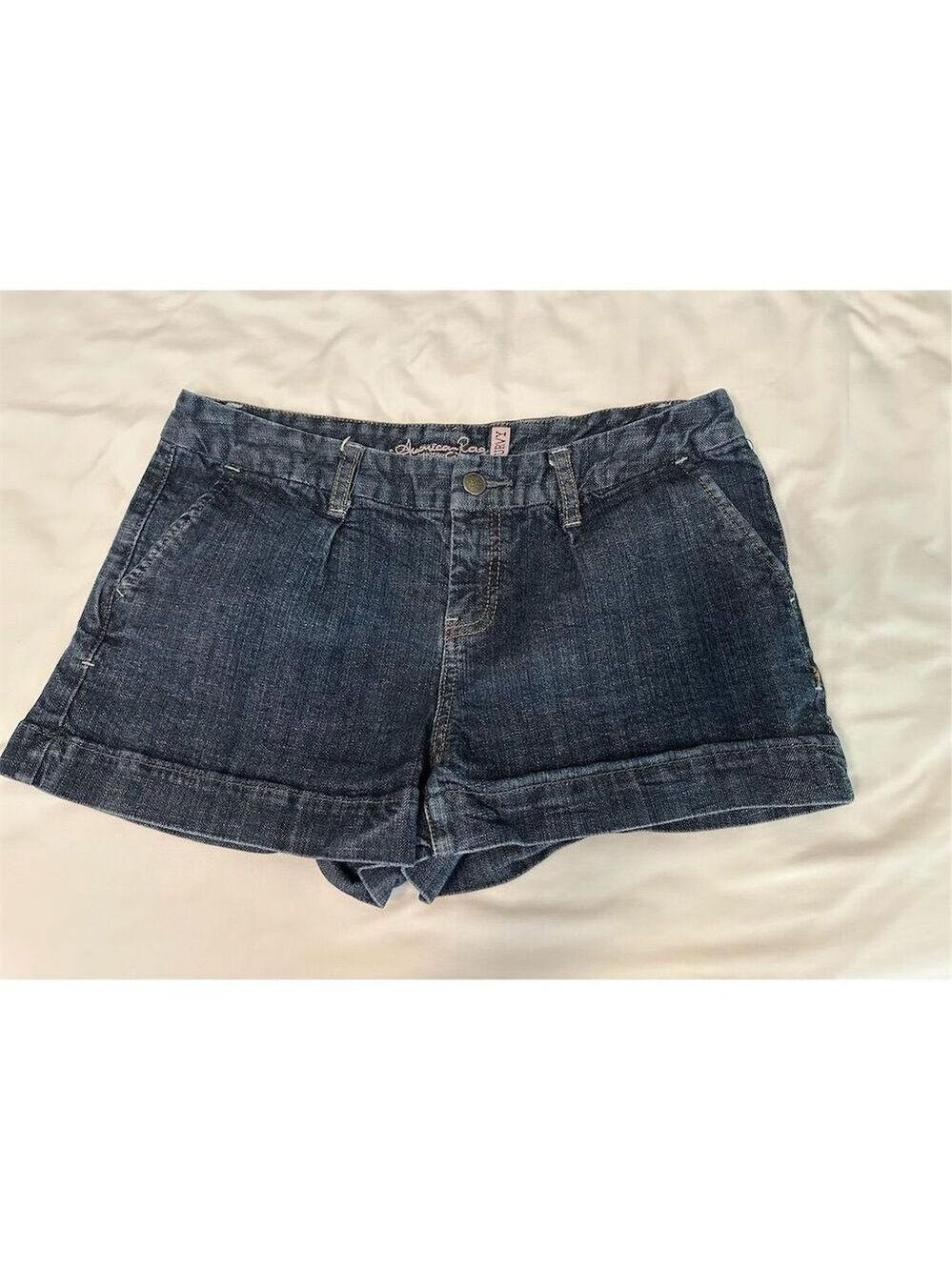 American Rag Women's Curvy Dark Denim Cut-Off Shorts Size 5